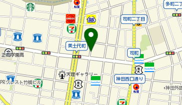 三井のカーシェアーズ リパーク神田美土代町第2(自転車可)の地図画像