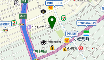 三井のカーシェアーズ リパーク日本橋小伝馬町(自転車可)の地図画像