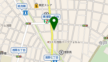 三井のカーシェアーズ リパーク今戸1丁目(自転車可)の地図画像