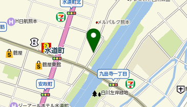 三井のカーシェアーズ リパーク熊本水道町(自転車禁止)の地図画像