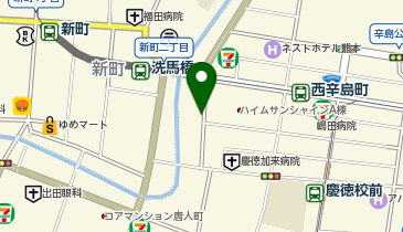 三井のカーシェアーズ リパーク熊本船場町下(自転車禁止)の地図画像