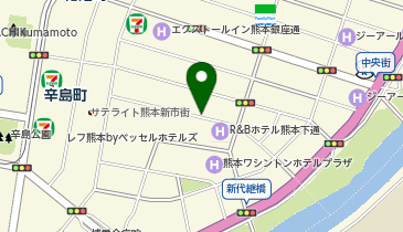 三井のカーシェアーズ リパーク熊本下通2丁目第4(自転車禁止)の地図画像