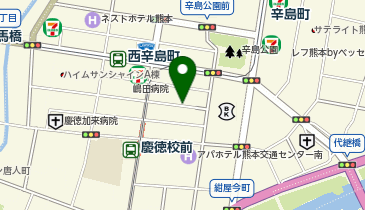 三井のカーシェアーズ リパーク熊本練兵町第2(自転車禁止)の地図画像