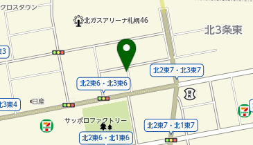 三井のカーシェアーズ リパーク札幌北3東6第2(自転車禁止)の地図画像