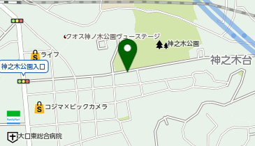 三井のカーシェアーズ リパーク神之木台第3(自転車可)の地図画像