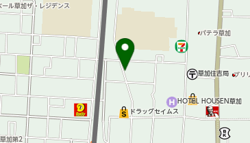三井のカーシェアーズ リパーク草加住吉1丁目第2(自転車可)の地図画像