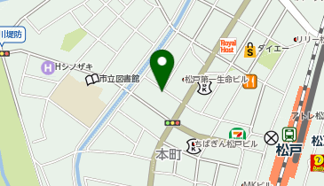 三井のカーシェアーズ リパーク松戸駅西口第19(自転車可)の地図画像