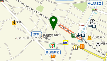 三井のカーシェアーズ リパークJR中山駅前(自転車可)の地図画像
