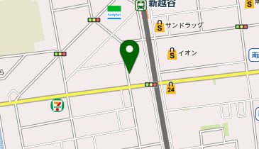 三井のカーシェアーズ リパーク南越谷4丁目第2(自転車禁止)の地図画像
