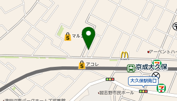 三井のカーシェアーズ リパーク京成大久保第2(自転車禁止)の地図画像