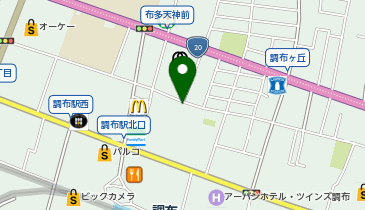 三井のカーシェアーズ リパーク調布布田1丁目(自転車可)の地図画像