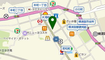 三井のカーシェアーズ リパーク横須賀大滝町1丁目第4(自転車禁止)の地図画像