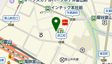 三井のカーシェアーズ リパーク富山牛島新町第2(自転車可)の地図画像