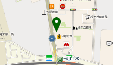 三井のカーシェアーズ コーシャハイム玉川上水(自転車禁止)の地図画像