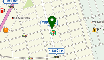 三井のカーシェアーズ リパーク横浜平安町1丁目(自転車可)の地図画像