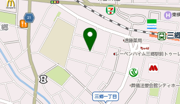 三井のカーシェアーズ リパーク三郷2丁目(自転車可)の地図画像