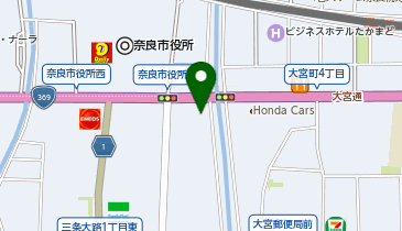 三井のカーシェアーズ ノボテル奈良(自転車禁止)の地図画像