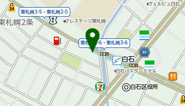 三井のカーシェアーズ リパーク札幌白石駅前(自転車禁止)の地図画像