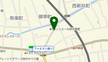 三井のカーシェアーズ リパーク所沢御幸町第2(自転車可)の地図画像