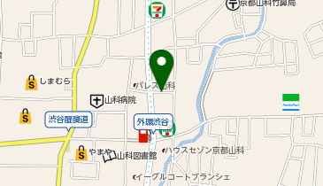 三井のカーシェアーズ リパーク山科外環(自転車禁止)の地図画像
