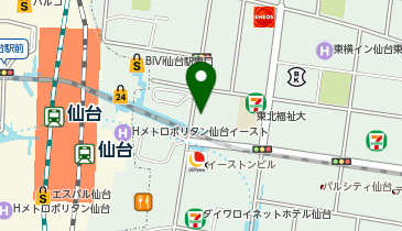 三井のカーシェアーズ リパーク仙台駅東(自転車禁止)の地図画像