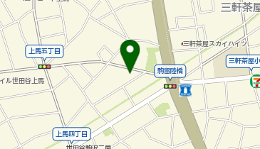 三井のカーシェアーズ ユアーズ・パーキング上馬第2(自転車禁止)の地図画像