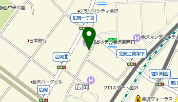 三井のカーシェアーズ リパーク金沢駅西口第2(自転車禁止)の地図画像