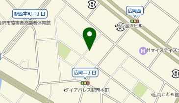 三井のカーシェアーズ リパーク金沢駅西本町1丁目第2(自転車禁止)の地図画像