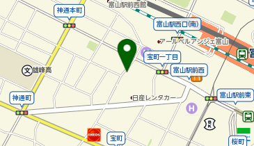 三井のカーシェアーズ リパーク富山宝町1丁目第3(自転車禁止)の地図画像