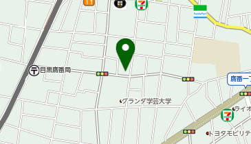 三井のカーシェアーズ 鷹番2丁目第6(自転車禁止)の地図画像