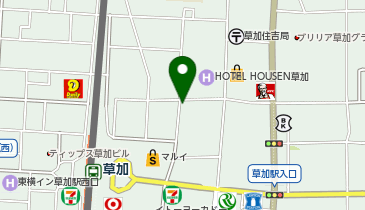 三井のカーシェアーズ リパーク草加高砂2丁目(自転車可)の地図画像