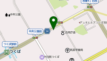 三井のカーシェアーズ リパークつくば駅東(自転車禁止)の地図画像