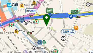 三井のカーシェアーズ ザ・アパートメントホテル渋谷2(自転車禁止)の地図画像