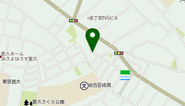 三井のカーシェアーズ リパーク余丁町第2(自転車可)の地図画像