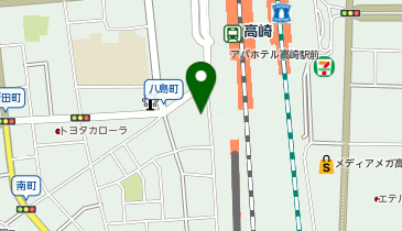 三井のカーシェアーズ 高崎駅西口サウスパーク駐車場(4階)(自転車禁止)の地図画像