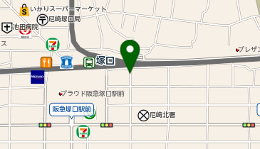 三井のカーシェアーズ リパーク阪急塚口駅前第4(自転車可)の地図画像