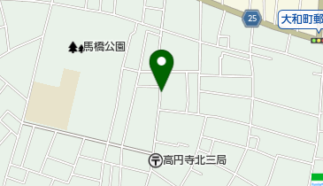 三井のカーシェアーズ 高円寺北3丁目第1(自転車禁止)の地図画像