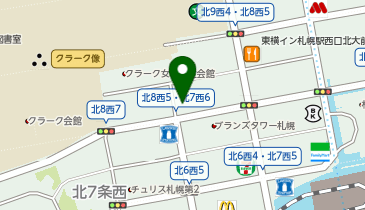 三井のカーシェアーズ リパーク北海道大学南門(自転車可)の地図画像