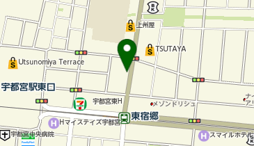 三井のカーシェアーズ リパーク宇都宮東宿郷1丁目(自転車可)の地図画像