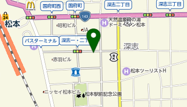 三井のカーシェアーズ リパーク松本深志2丁目(自転車禁止)の地図画像