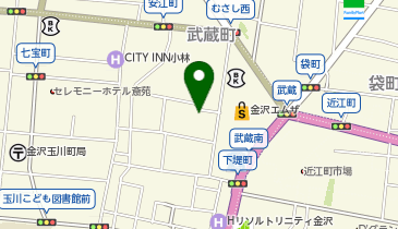 三井のカーシェアーズ リパーク金沢武蔵町第2(自転車可)の地図画像