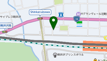 三井のカーシェアーズ 軽井沢東第1(自転車禁止)の地図画像