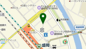 三井のカーシェアーズ リパーク盛岡駅前(自転車禁止)の地図画像