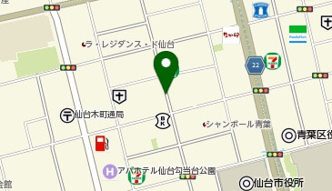 三井のカーシェアーズ リパーク仙台二日町第11(自転車禁止)の地図画像