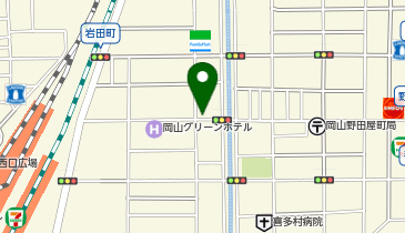 三井のカーシェアーズ リパーク岡山駅前町2丁目第8(自転車可)の地図画像