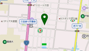 三井のカーシェアーズ 芝3丁目第1(自転車禁止)の地図画像