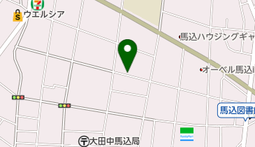 三井のカーシェアーズ 中馬込1丁目第1(自転車禁止)の地図画像