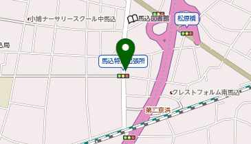 三井のカーシェアーズ 中馬込2丁目第1(自転車禁止)の地図画像