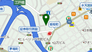三井のカーシェアーズ 日本橋小網町第1(自転車禁止)の地図画像