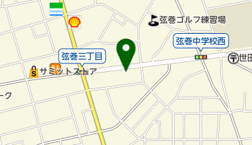 三井のカーシェアーズ リパーク弦巻3丁目(自転車可)の地図画像
